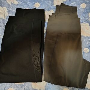 Uniqlo Set Of 2 AIRism UV Protection Pocketed Soft Leggings Sz XL